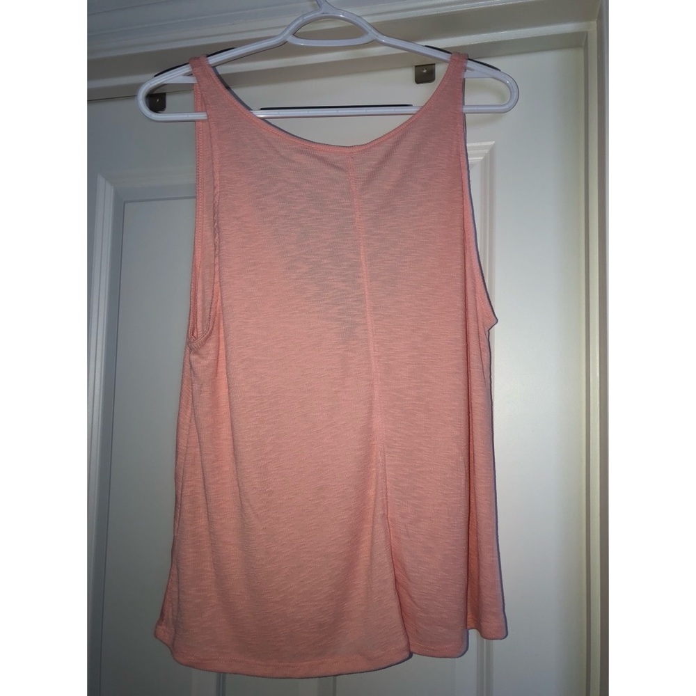 Free People Coral Open Back Tank